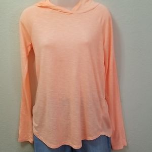 SO bright orange hooded top